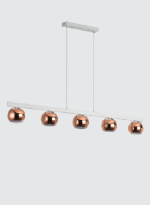 Neptune Eclipse 5 Light Ceiling Bar Pendant F6541/5