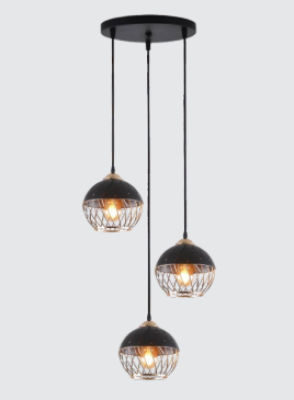 NEPTUNE 3 Lights Industrial Ceiling Light 6923