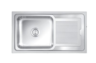 Nirali Rectangular straight Orra Ultra BG Series Stainless Steel Single Bowl Kitchen Sink - (39.5 x 20 ) Inches