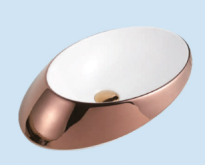 POWER PLUS Glossy Rose Gold Table Top Basin PPTT-289