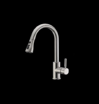 mansico Single Handle High Arc Brushed Nickel tap Pull Out Kitchen Faucet ZXF/43