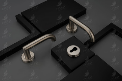 Crom Stainless Steel Mortise Handle CRH : 13 Door Handleset With Lock Body & 60 mm OSK Pin Cylinder