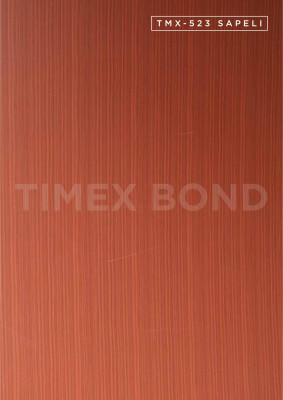 TMX-523 SAPELI wooden texture Aluminum Composite Panel (ACP Sheet) by Timex. 3 MM