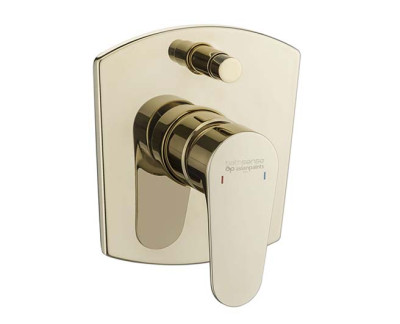 Asianpaints French Gold Single Lever Concealed Diverter 3-Inlet Push Type GDALDV112U