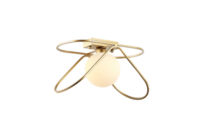 S2B2 1-Light Spherical Flush Mount Ceiling Light PG-04-042