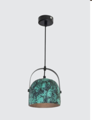 Neptune Industrial Concrete Cement Pendant green Light 098