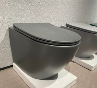 Mansico Matt grey rimfree toilet ZXWH/018