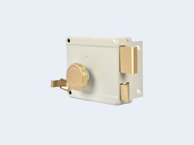 EUROPA NIGHT LATCH SURFACE MOUNT DOOR LOCK- MUCH SAFER THAN ALDROPS (KNOB INSIDE) - 6010SW