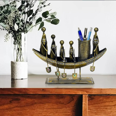 OPPERSTE METAL BOAT DECOR
TABLE TOP DECORATIVE
SHOWPIECE PEN STAND