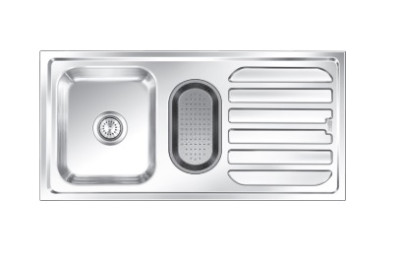 Nirali D'singo Fabulous BG Series Stainless Steel Double Bowl Kitchen Sink (41 inch x 20 inch)