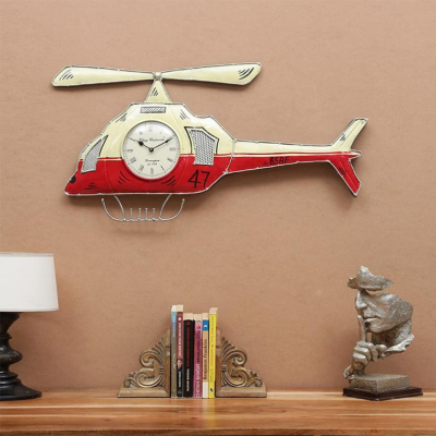 OPPERSTE IRON DECORATIVE
HELICOPTER WALL
CLOCK