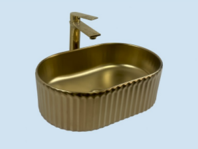 POWER PLUS Matt Rose Gold Table Top Basin PPTT-585