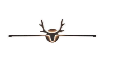 Neptune Fixtures Black Vanity Wall Sconce Lighting Rustic Deer Vanity Fixture LED Farmhouse Vanity Light for Bathroom : 9316/L