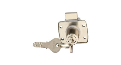 BOSS DRAWER LOCK WITH CYLINDER HEIGHT 20MM (SIMPLE KEY)