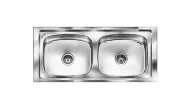 NIRALI POPULAR Graceful Glory BG SERIES STAINLESS STEEL DOUBLE BOWL KITCHEN SINK (50 inch x 20 inch)