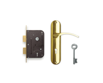 Godrej Crystal Brass COMBIPACK WITH 6 LEVER MORTISE LOCK