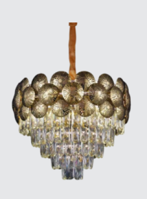 Neptune Modern Golden Finish and Crystal Design Home Decor Chandelier 800mm CH2356