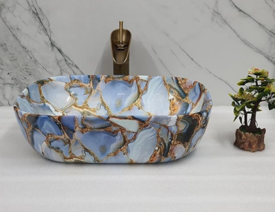 mansico royal Ceramic Table Top Glossy Wash Basin 1054