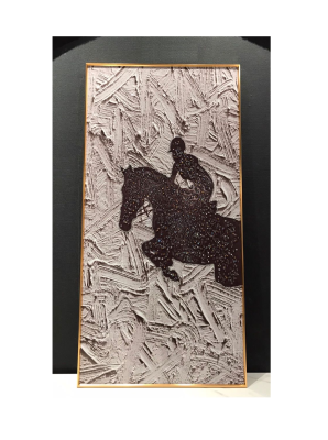 Evvan horse Rider wall art