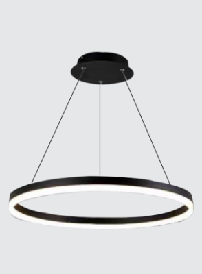 Neptune Simple black Round Wrought Iron Ceiling Lamp 9606/1