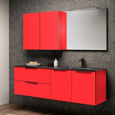 KAJARIA HG PLAIN COLORS CRIMSON RED LAMINATE (KL 41 - 7024)