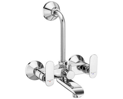 Asian paints BALENA Wall mixer with provision for overhead shower with 160 mm long bend pipe & wall flange