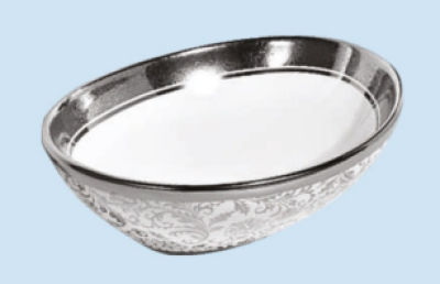 POWER PLUS Glossy Silver Table Top Basin PPTT-283