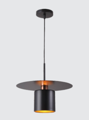 NEPTUNE Modern Pendant Light Minimalist Design Black Ceiling Hanging Light 6509/1