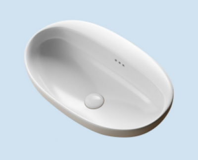 POWER PLUS Glossy White Table Top Basin PPTT-606