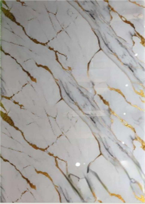 Mansico Gilt Marble PVC PETG Film for PVC Marble Sheet Wall Panel GLS-101