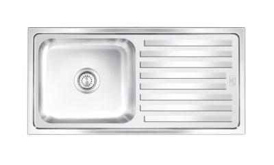 Nirali Rectangular straight Orra Elegance BG Series Stainless Steel Single Bowl Kitchen Sink - (41 x 20 ) Inches