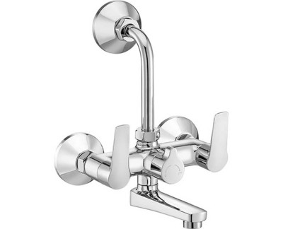 Asian paints THETA Wall mixer with provision for overhead shower with bend pipe and wall flange