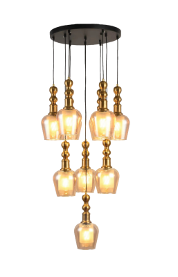 S2B2 8-Light Cluster Bell Pendant light AU-04-016