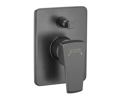 Asianpaints Matt Black Single Lever Concealed Diverter Push Upper MBMYDV111U