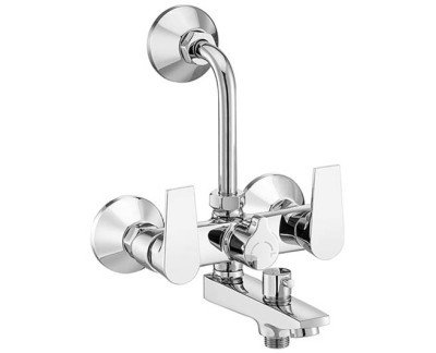 Asian paints INVICTUS Wall mixer 3-in-1 with provision for telephonic shower & overhead shower with bend pipe