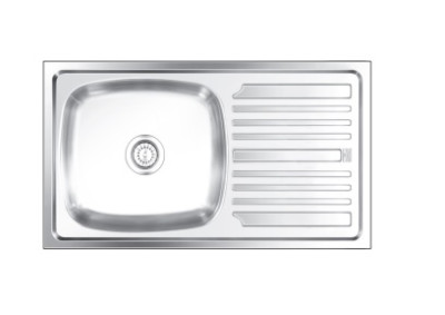 Nirali Popular Elegance BG Series Stainless Steel Single Bowl Kitchen Sink (39½ inch x 20 inch)