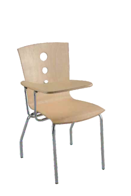 Comfort Chairs Wooden Study Chair with Writing Pad for Students SC-001