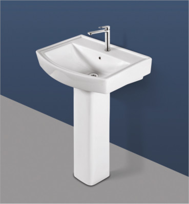 Lycos fancy white padestal basin 5003WB