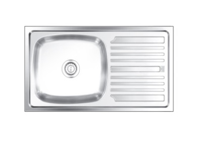 Nirali Popular Elegance Master BG Series Stainless Steel Single Bowl Kitchen Sink (32 inch x 18 inch)