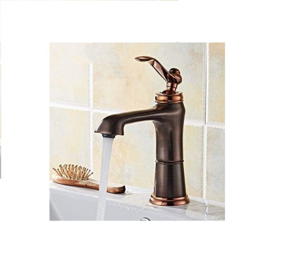 mansico copper Body Jade Orb Basin Faucet Rose Gold Faucet Hot And Cold Single Hole Brown Ancient Faucet ZXF/26