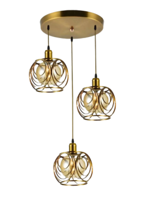 Neptune ModernChandelier, Copper Crystal Chandelier Ceiling Light 2137-3-3