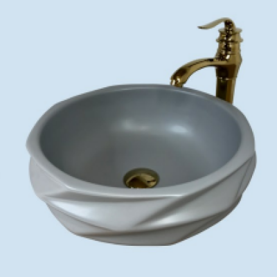 POWER PLUS Matt Grey Table Top Basin PPTT-507