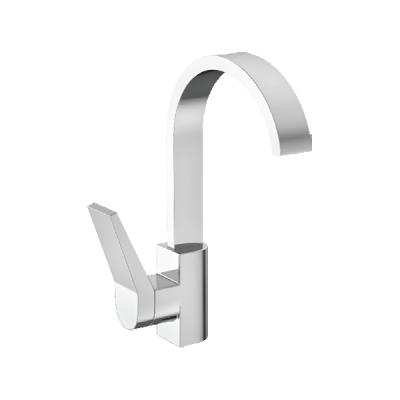 AFEY AERO PILLAR TAP WITH  SWAN NECK AND REGULAR SWIVEL SPOUT