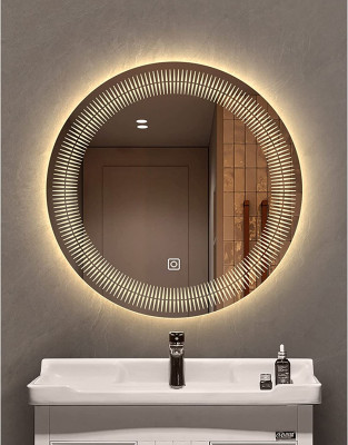 Evaan Sirius Round LED Bathroom Mirror 3 LED Lights