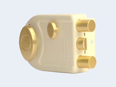 EUROPA DIMPLE KEY MAIN DOOR LOCK WITH 2 DEAD BOLT + 1 LATCH BOLT