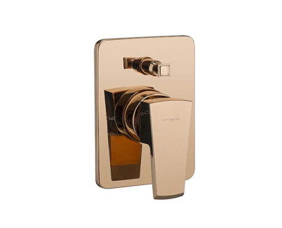 Asianpaints Rose Gold Single Lever Concealed Diverter 3-Inlet Push Type RGMYDV112UN