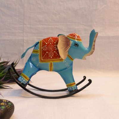 OPPERSTE IRON PAINTED
ROCKING ELEPHANT