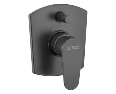 Asianpaints Matt Black Single Lever Concealed Diverter Body 3-Inlet MBALDV112U