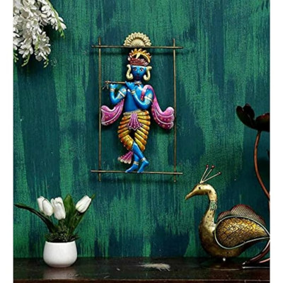 OPPERSTE KRISHNA PLAYING
FLUTE WALL ART