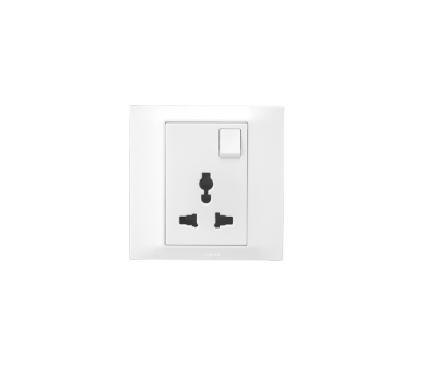 Legrand 6A Multistandard SwichED Socket 1 Gang 2 Module